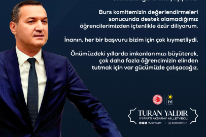 Turan YALDIR: “Bu yıl 400 öğrencimize burs desteği sağlıyoruz”