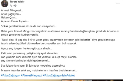 Aksaray Milletvekili Turan Yaldır’dan çocuk cinayetlerine sert tepki: “Suça meyil bile kalmamalı”