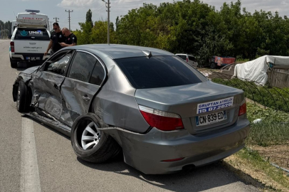 DOĞANTARLA KÖYÜNDE TRAFİK KAZASI: 6 KİŞİ YARALANDI