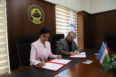 Aksaray Üniversitesi ve Ürgenç Devlet Üniversitesi arasında iş birliği protokolü imzalandı