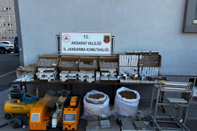 Aksaray’da kaçak sigara operasyonu: 2,1 milyon TL’lik ürün ele geçirildi