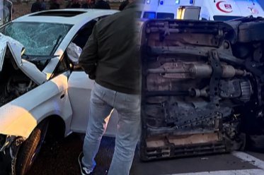 Aksaray’da İki Otomobil Çarpıştı: 2 Kişi Ağır Yaralandı