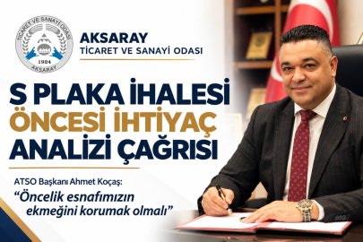 ATSO BAŞKANI AHMET KOÇAŞ’TAN S PLAKA İHALESİ UYARISI: “ÖNCELİK ESNAFIMIZIN EKMEĞİNİ KORUMAK OLMALI”