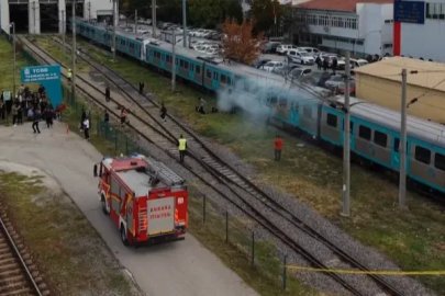 Başkentray’da gerçeği aratmayan yangın tatbikatı!