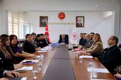 Keşan'da okul güvenliği toplantısı gerçekleştirildi